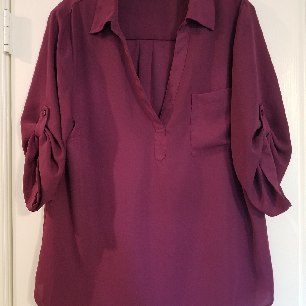 3/4 sleeve dress top